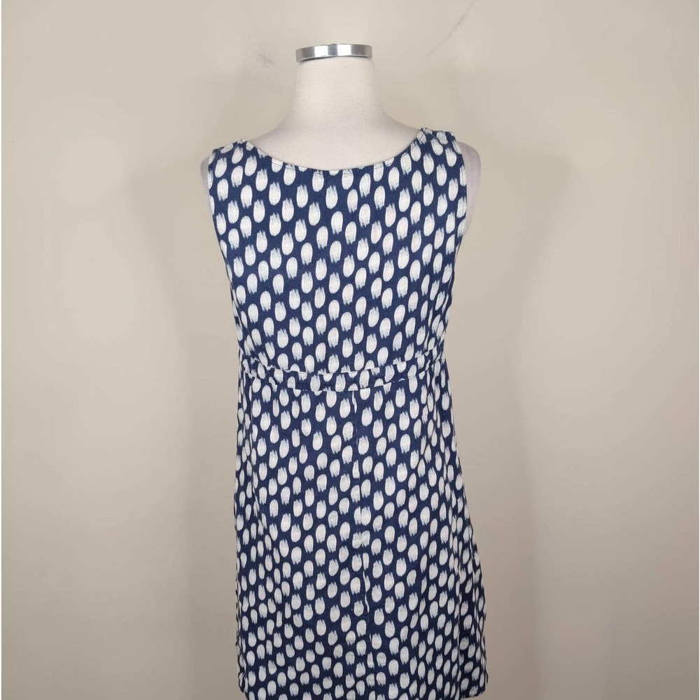 Patagonia Polka Dot Sleeveless Dress - Blue and White - Picture 8 of 9